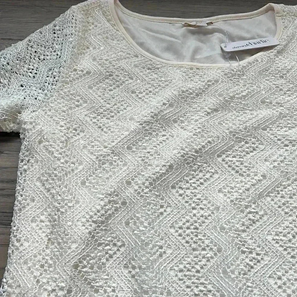 ✨🆕Charming Charlie🆕✨ | White/Ivory Lace  Dress With Sequin - Picture 4 of 8